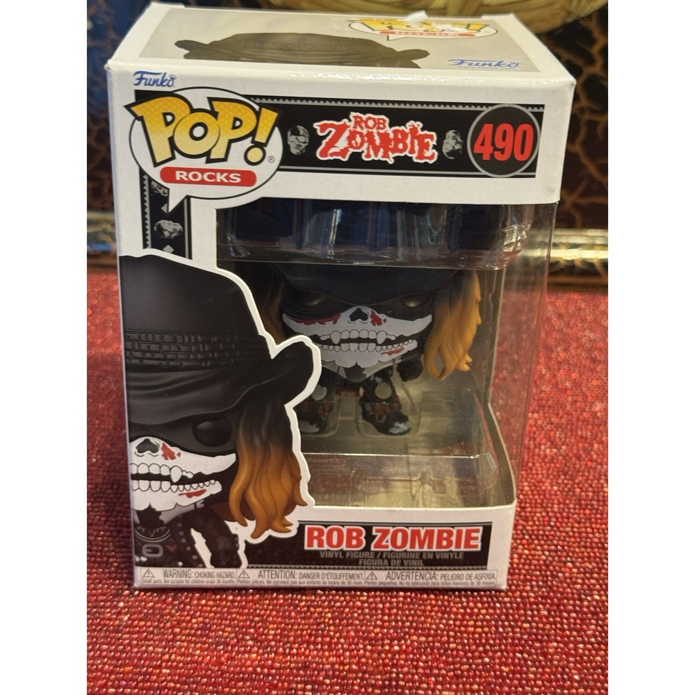 ROB ZOMBIE with Bandana Funko POP! Rocks #490 Collectible Figure NEW MINOR WEAR